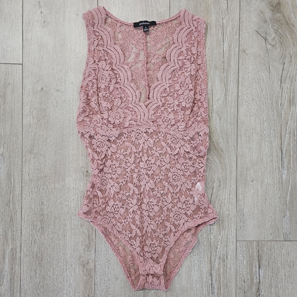 NWOT Ambiance Bodysuit, Size S, Dusty Pink - Picture 1 of 11
